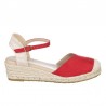Cuñas Mujer Zapp 102 Rojo