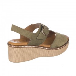 Cuñas Mujer Zapp 2661 Kaki
