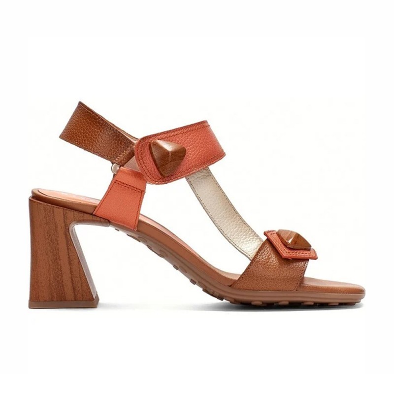 Sandalias de Tacón Mujer Hispanitas Chv253958 Coral