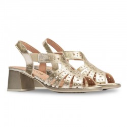 Sandalias de Tacón Mujer Pitillos 10530 Oro