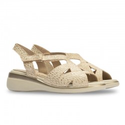 Cuñas de Esparto Mujer Pitillos 10341 Oro