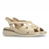 Cuñas de Esparto Mujer Pitillos 10341 Oro