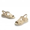 Cuñas de Esparto Mujer Pitillos 10341 Oro