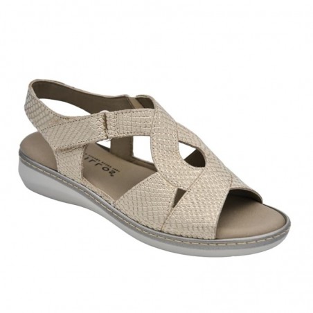 Sandalias Planas Mujer Pitillos 10303 Oro