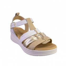 Sandalias Planas Mujer Pitillos 10614 Blanco