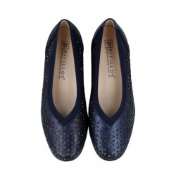 Zapatos Casual Mujer Pitillos 10371 Marino