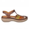 Sandalias Planas Mujer Laura Azaña 11987 Cuero