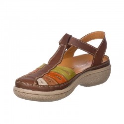 Sandalias Planas Mujer Laura Azaña 11987 Cuero
