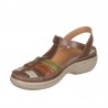 Sandalias Planas Mujer Laura Azaña 11986 Cuero