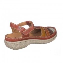 Sandalias Planas Mujer Laura Azaña 11986 Rojo