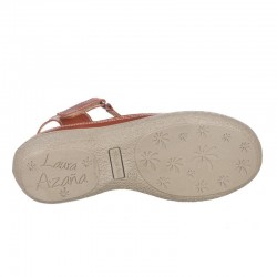 Sandalias Planas Mujer Laura Azaña 11986 Rojo
