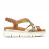 Sandalias Planas Mujer Pikolinos W4N-0650 Cuero