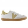 Sneakers Mujer Victoria Berlín Ciclista Piel & Serraje Amarillo