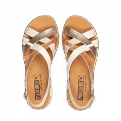 Sandalias Planas Mujer Pikolinos W4N-0650 Beig
