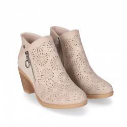 Botines de Tacón Mujer Chika10 Tonia 16 Beig
