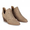 Botines de Tacón Mujer Chika10 Nereida 06 Taupe