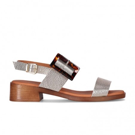 Sandalias de Tacón Mujer Chika10 Binka 04 Oro