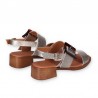 Sandalias de Tacón Mujer Chika10 Binka 04 Oro