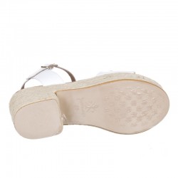 Sandalias de Tacón Mujer Popa Arale Blanco