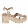 Sandalias de Tacón Mujer Popa Clifton Oro