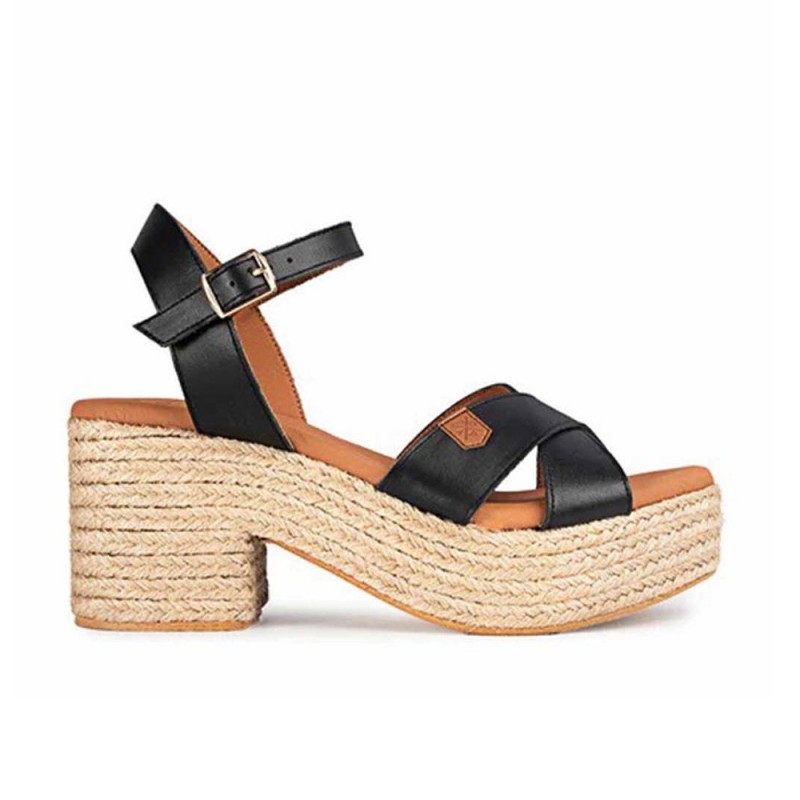 Sandalias de Tacón Mujer Popa Clifton Negro