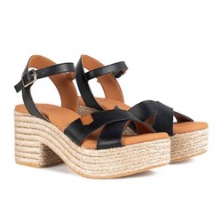 Sandalias de Tacón Mujer Popa Clifton Negro