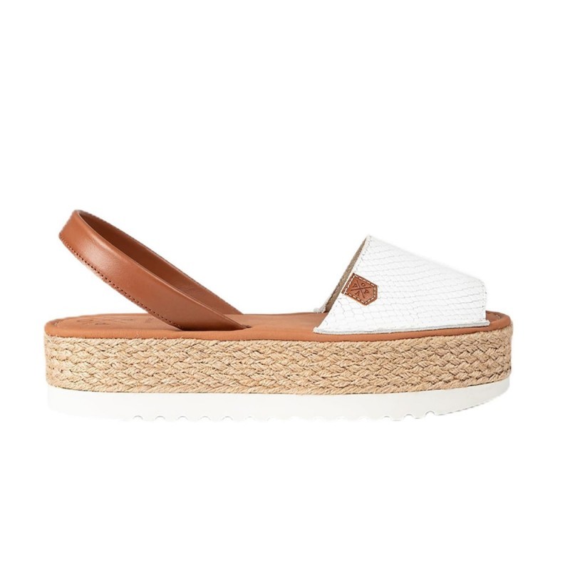 Sandalias Planas Mujer Popa Saona Blanco
