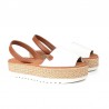 Sandalias Planas Mujer Popa Saona Blanco