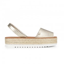 Sandalias Planas Mujer Popa Saona Oro