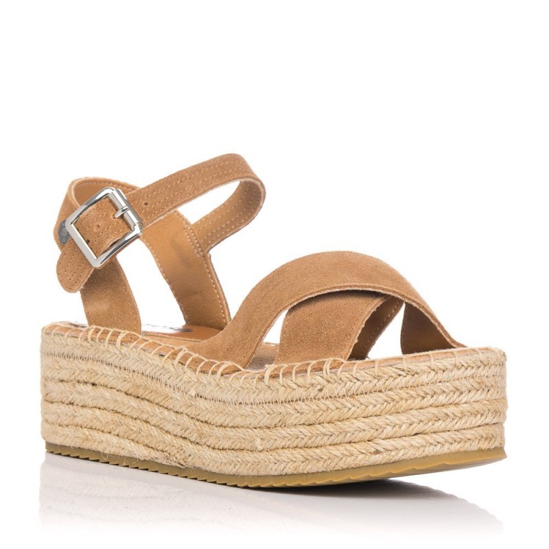 Sandalias Planas Mujer Refresh 170794 Camel
