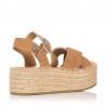 Sandalias Planas Mujer Refresh 170794 Camel