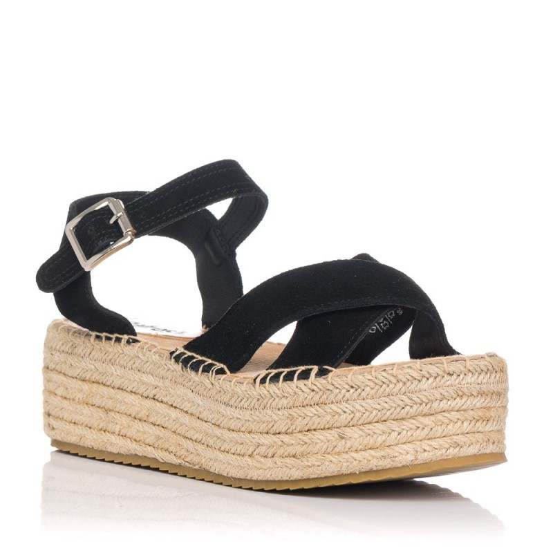Sandalias Planas Mujer Refresh 170794 Negro