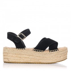 Sandalias Planas Mujer Refresh 170794 Negro