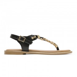 Sandalias Planas Mujer Porronet 3112 Negro