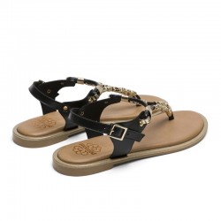 Sandalias Planas Mujer Porronet 3112 Negro