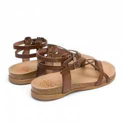 Sandalias Planas Mujer Porronet 3134 Moka