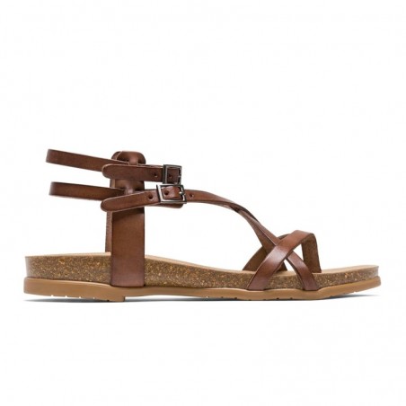 Sandalias Planas Mujer Porronet 3134 Moka