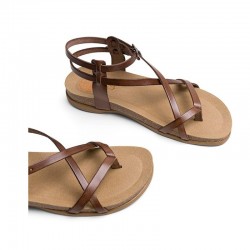 Sandalias Planas Mujer Porronet 3134 Moka