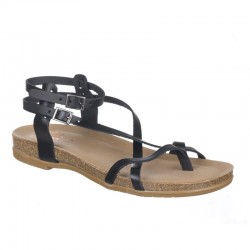 Sandalias Planas Mujer Porronet 3134 Negro