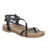 Sandalias Planas Mujer Porronet 3134 Negro