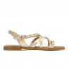 Sandalias Planas Mujer Porronet 3113 Oro