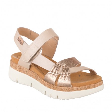 Sandalias Planas Mujer Pikolinos W4N-0968 Oro