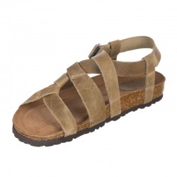 Sandalias Planas Mujer Inter-Bios 7179 Kaki