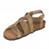 Sandalias Planas Mujer Inter-Bios 7179 Kaki