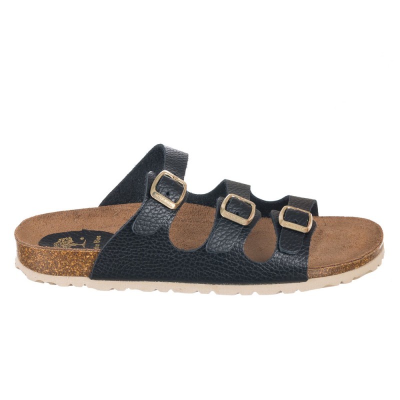Sandalias Planas Mujer Inter-Bios 7231 Negro