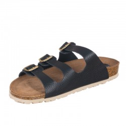 Sandalias Planas Mujer Inter-Bios 7231 Negro