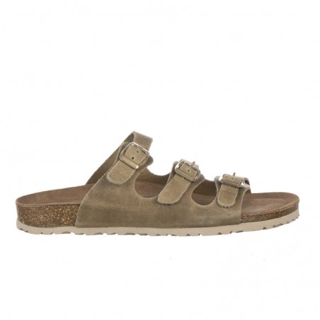Sandalias Planas Mujer Inter-Bios 7231 Kaki