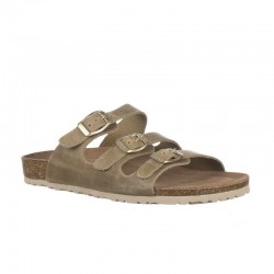 Sandalias Planas Mujer Inter-Bios 7231 Kaki