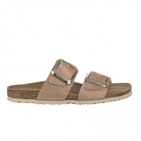 Sandalias Planas Mujer Inter-Bios 7232 Beig