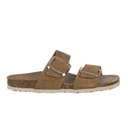 Sandalias Planas Mujer Inter-Bios 7232 Cuero
